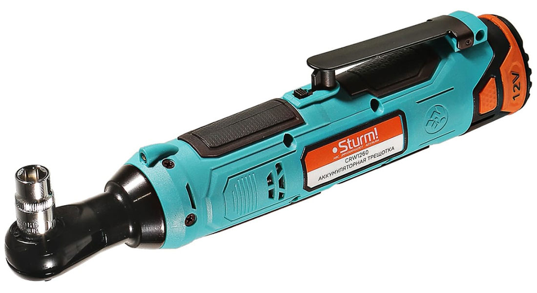 Трещотка аккумуляторная Sturm! CRW1260, 12 В 1BatterySystem, без АКБ и ЗУ