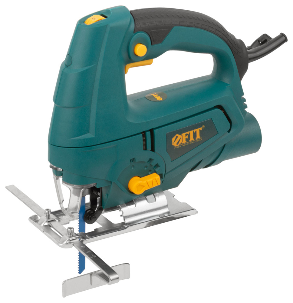 Изображение товара Лобзик Fit 570 Вт, 0-3000 ход/мин, БзП, маятник 65 мм, 1.9 кг, рез. накл., коробка (JS-601 80348)