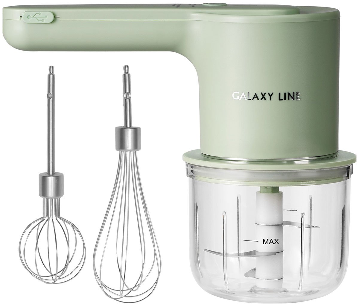 Изображение товара Миксер аккумуляторный Galaxy Line GL 2234, зеленый