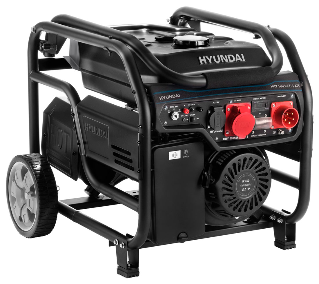 Изображение товара Генератор бензиновый Hyundai HHY 10050FE-3 ATS