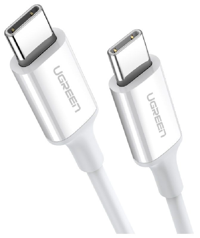 

Кабель Ugreen US264 (60520) USB-C 2.0 Male To USB-C 2.0 Male 3A Data Cable, 2 м., белый