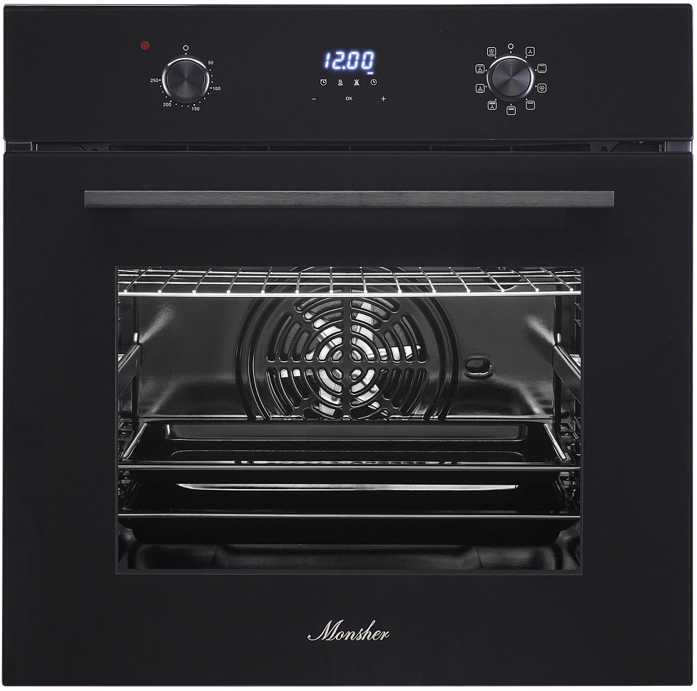 Изображение товара Электрический духовой шкаф Monsher MOE 6193 Noir с паровой очисткой и 9 режимами