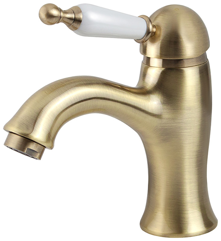 Изображение товара Смеситель для раковины Kaiser Vincent бронзовый однорычажный керамический клапан