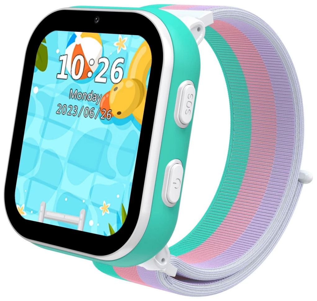 Изображение товара Умные часы Aimoto Fun 4G белые детские с камерой GPS и Wi-Fi