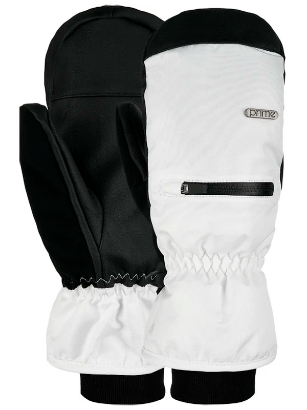 Изображение товара Варежки Prime COOL-С1 Mitten белые S для активного отдыха и горнолыжных развлечений