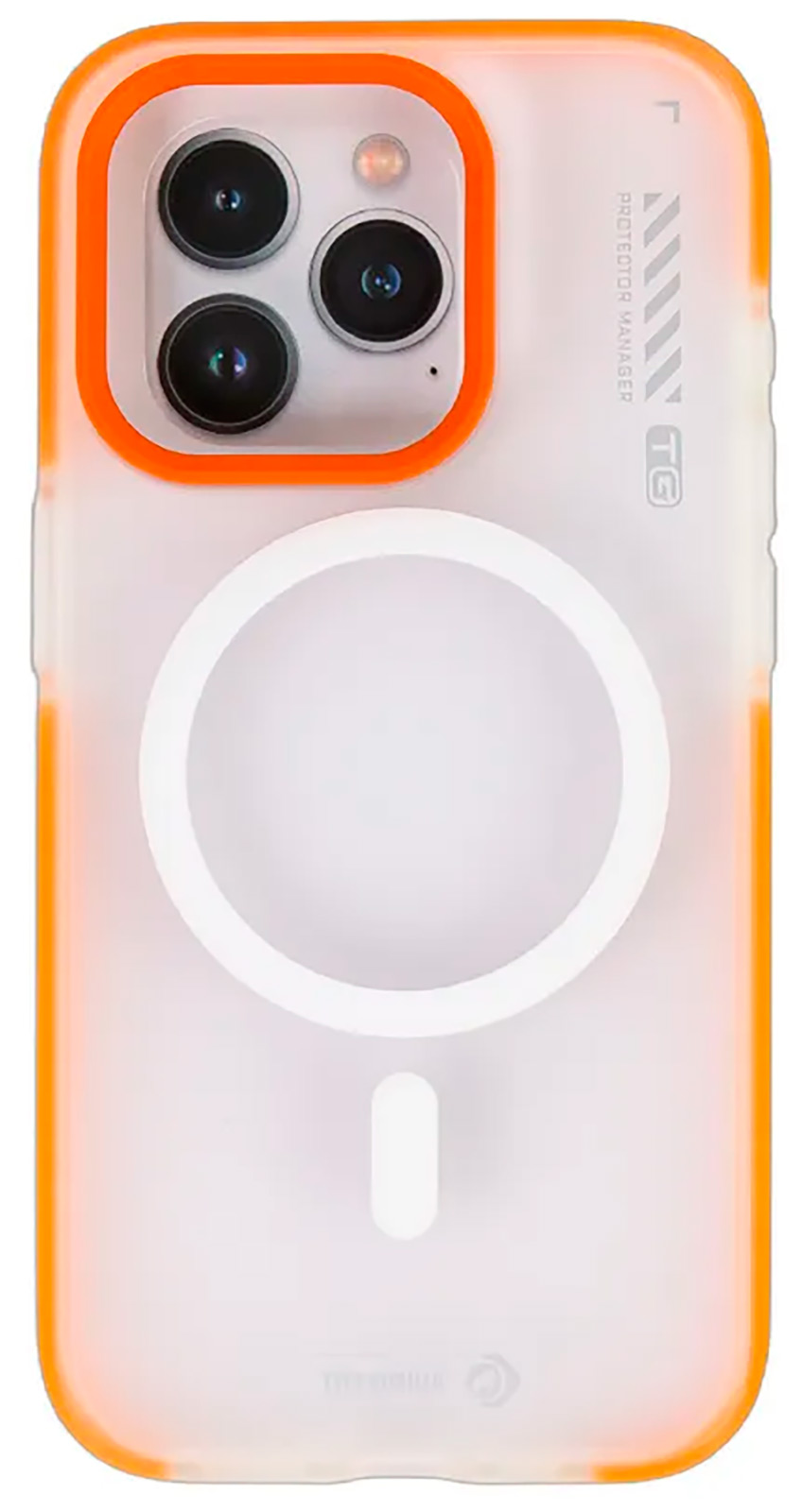 

Чехол с магнитным покрытием Type Gorilla Dual Color iPhone 15 pro, Orange-red (BL-T46-iP15P-DC-OR-R), Оранжевый