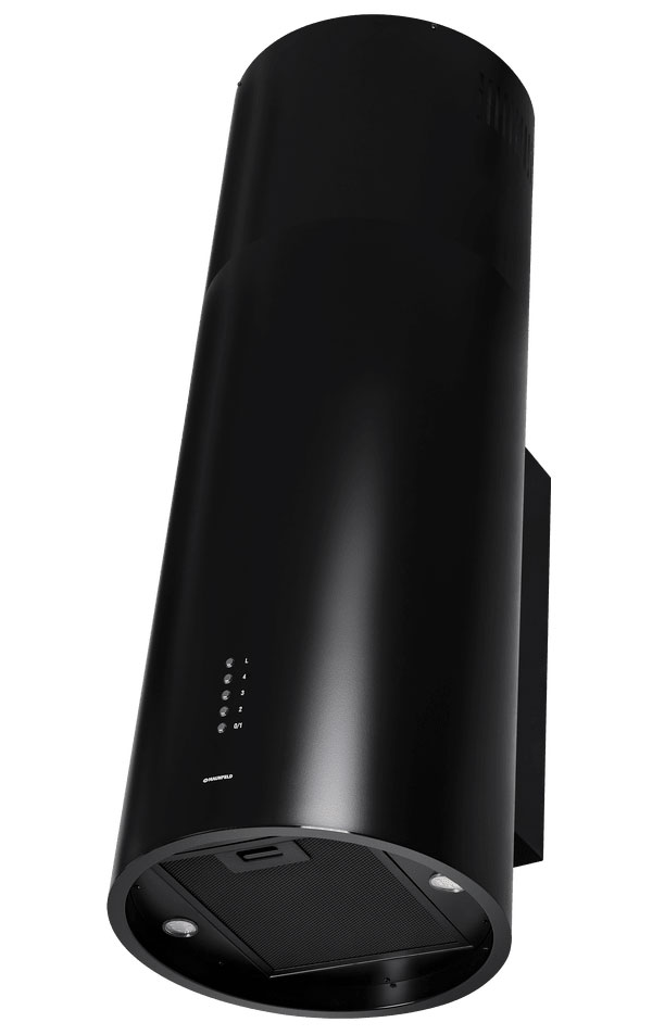 Изображение товара Вытяжка Maunfeld Lee Wall 39 Long черный - цилиндрическая с 4 режимами и сенсорным управлением