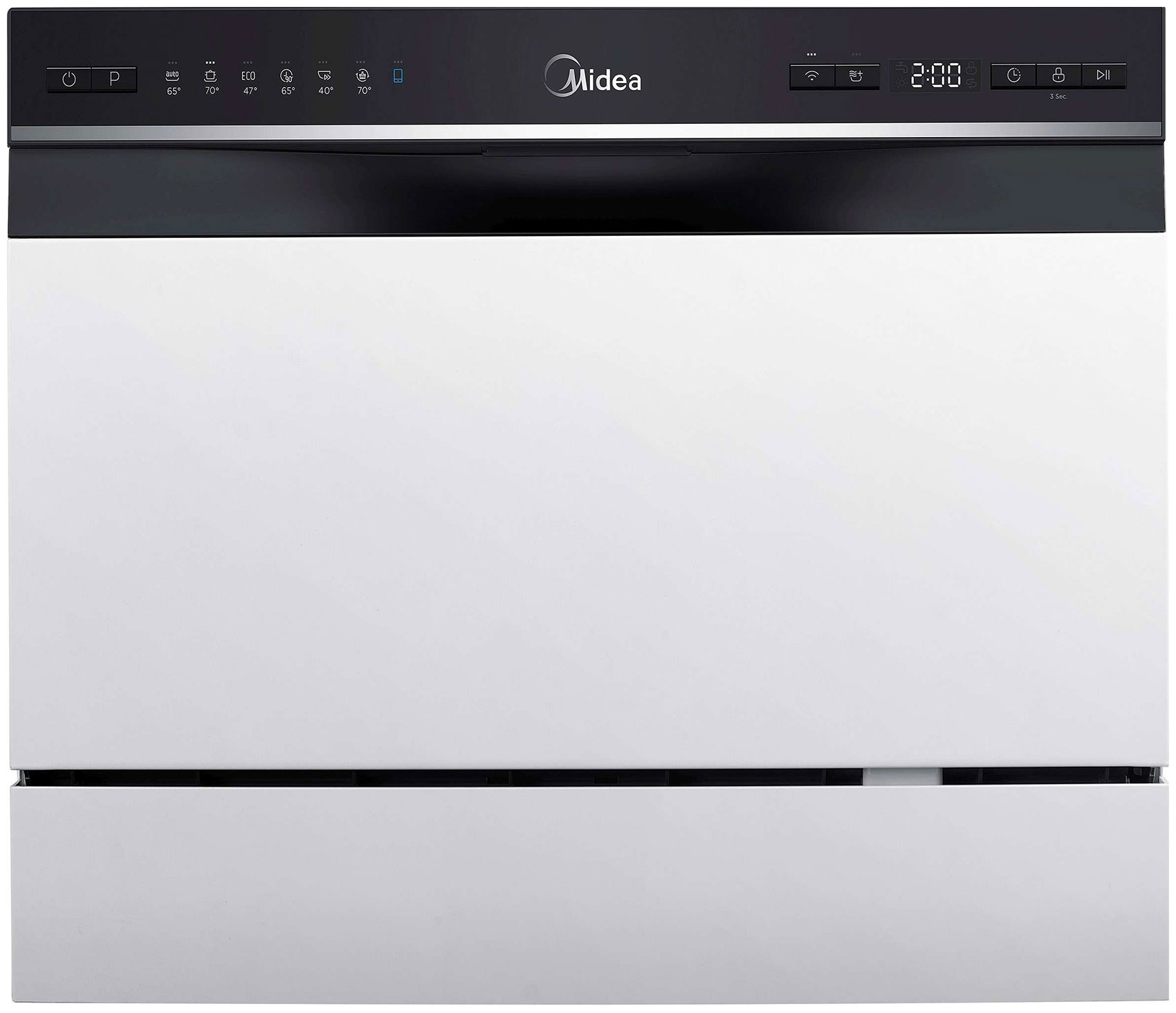 

Компактная посудомоечная машина Midea MCFD55S460Wi, Белый/черный