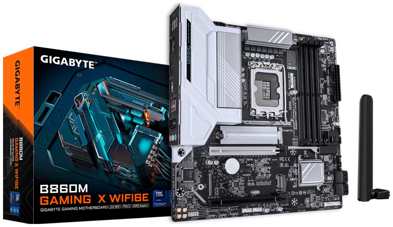 

Материнская плата Gigabyte B860M GAMING X WIFI6E (LGA1851, mATX), Черный