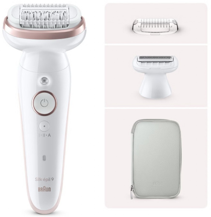 Изображение товара Эпилятор и электробритва Braun S9 SES 9-030 Wet & Dry с подсветкой и широкими насадками