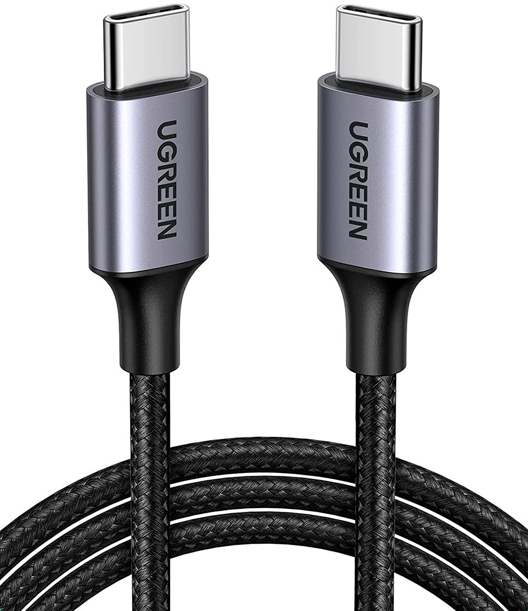 Изображение товара Кабель Ugreen US261 Type C to Type C 60W 3A PD 2м чёрный для зарядки и передачи данных