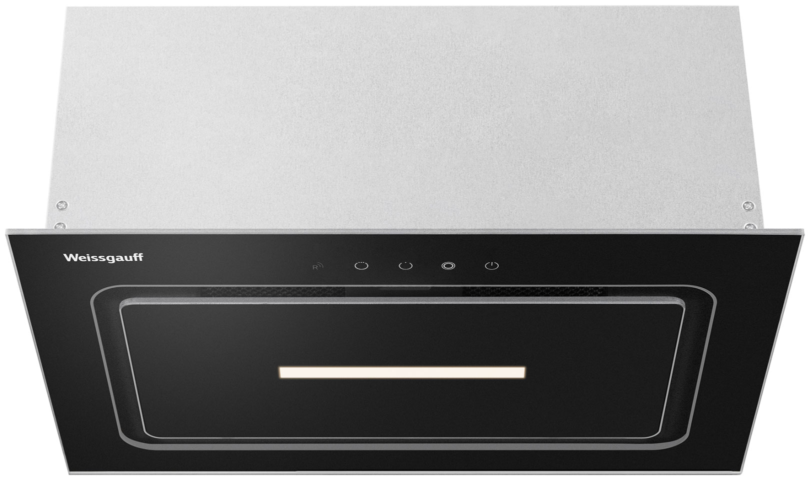 Изображение товара Вытяжка Weissgauff Aura 456 Touch Black Glass скрытая 900 м3/ч