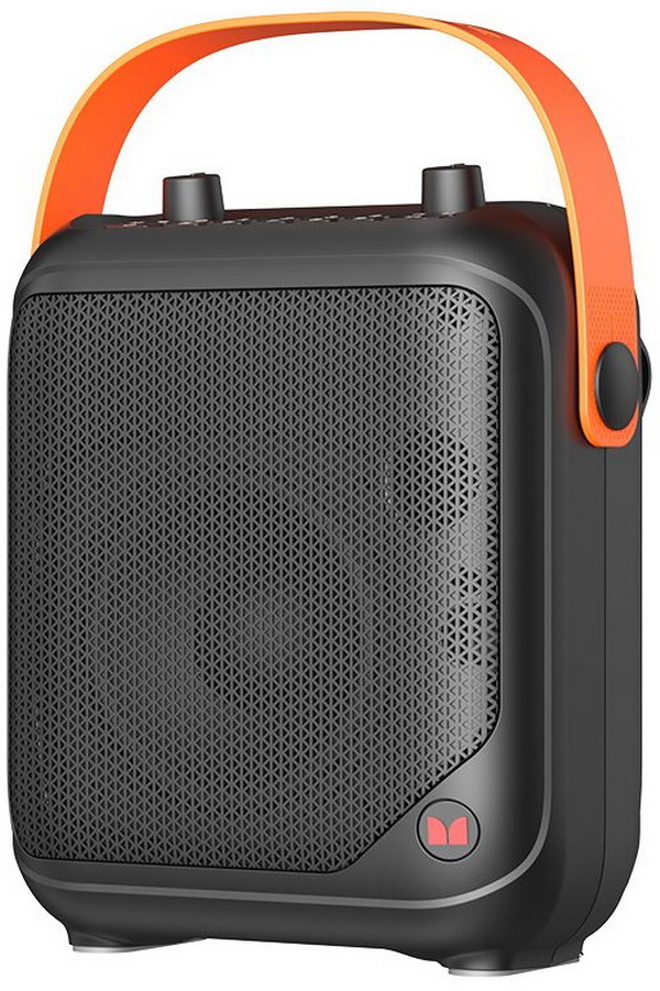 Изображение товара Портативная беспроводная колонка Monster MFS 1 черная и оранжевая 24 Вт Bluetooth USB влагозащищенн