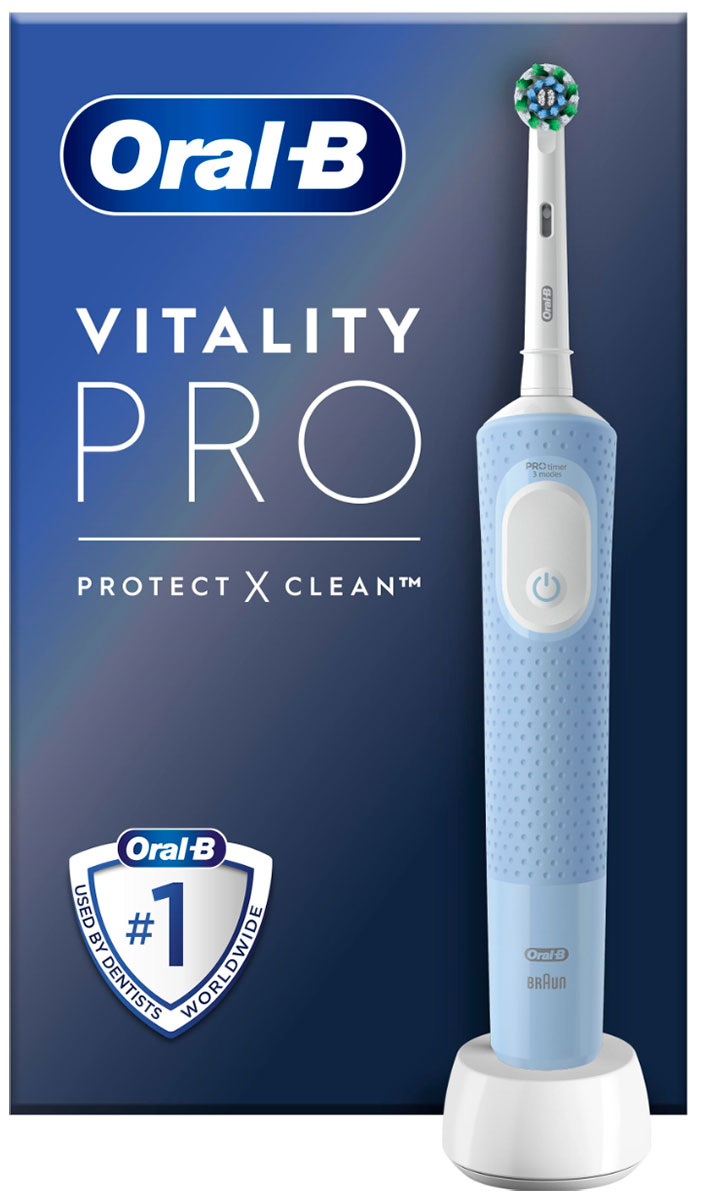 Изображение товара Электрическая зубная щетка Oral-B Vitality Pro D103.413.3 VAPOR BLUE ProtectXClean, 3 режима, тип 3708