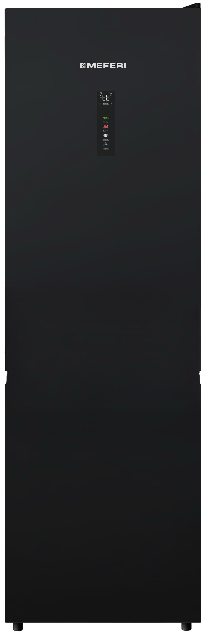 Изображение товара Двухкамерный холодильник Meferi MFR200BK TOTAL NO FROST COMBI ULTRA