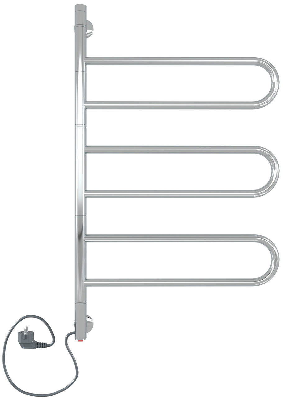 Изображение товара Электрический полотенцесушитель Indigo Veter 3P хром 75x45 см поворотный