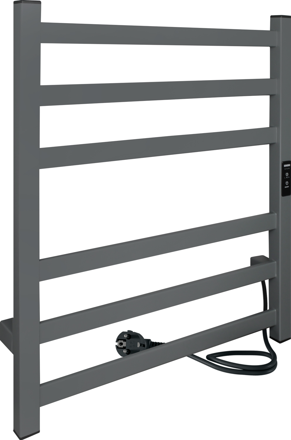 Изображение товара Электрический полотенцесушитель Indigo Oktava Slim 3 Magnetic Grey 70 Вт