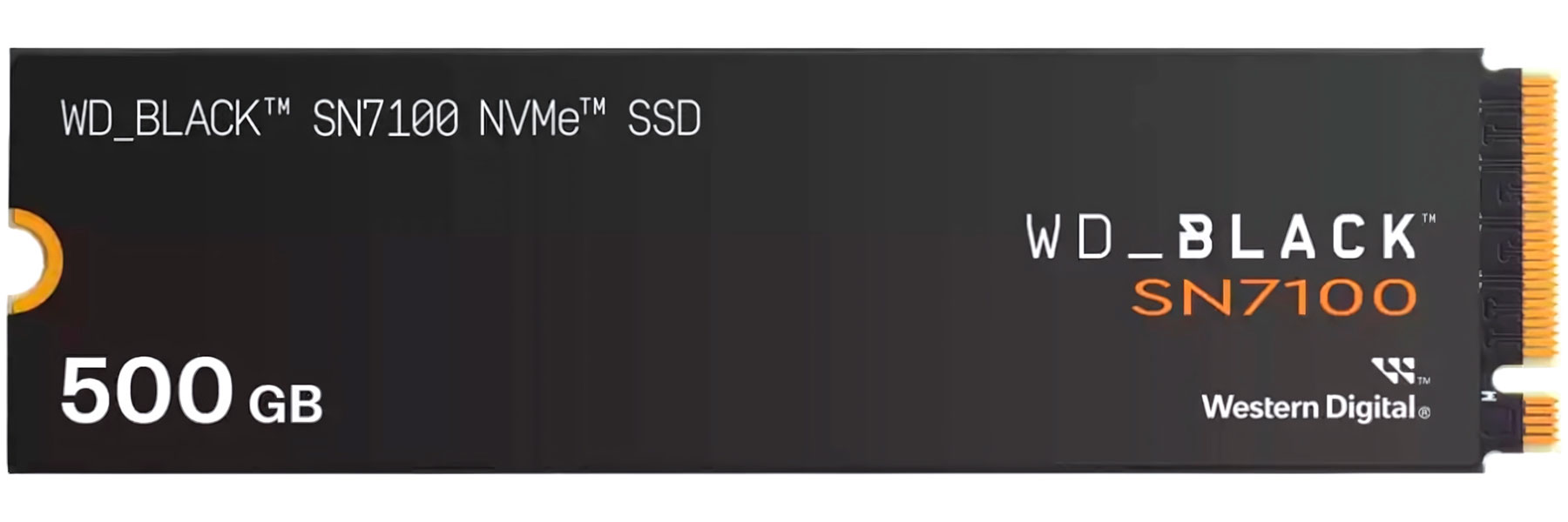 Изображение товара SSD накопитель Western Digital M.2 SN7100 Black 500 Гб PCIe 4.0 (WDS500G4X0E) Изображение товара SSD накопитель Western Digital M.2 SN7100 Black 500 Гб PCIe 4.0 (WDS500G4X0E)