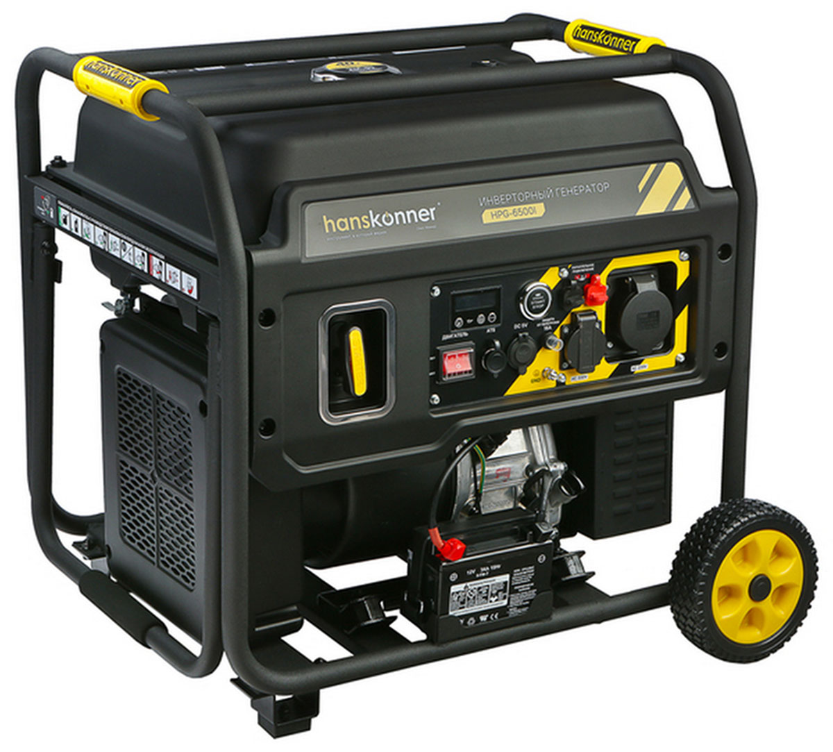 

Бензогенератор инверторный Hanskonner HPG-6500I 6.5 кВт