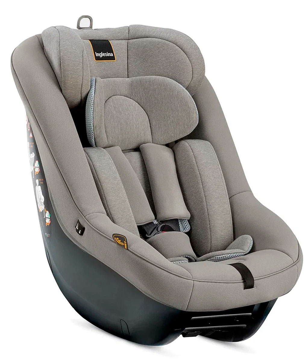 

Автокресло Inglesina Darwin Next Stage i-Size с рождения до 4х лет, Moon Grey (AV78R0MOG), Серый