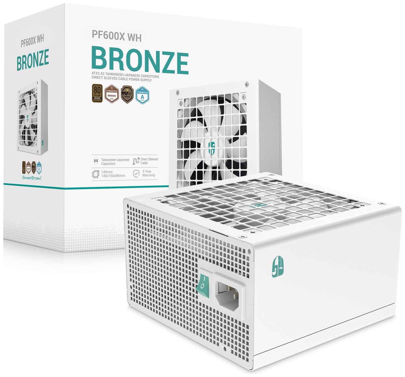 Изображение товара Блок питания Deepcool GAMERSTORM PF600X WH BRONZE Изображение товара Блок питания Deepcool GAMERSTORM PF600X WH BRONZE