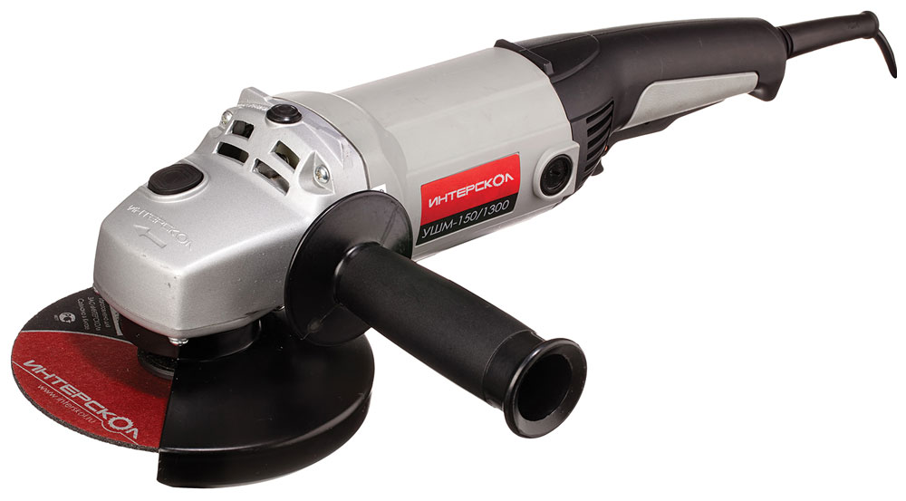 Изображение товара Угловая шлифовальная машина Интерскол УШМ-150/1300 150 мм 1300 Вт профессиональный инструмент