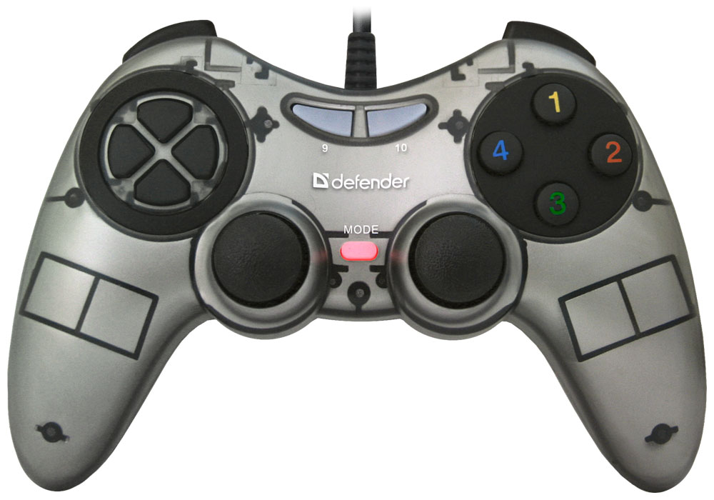 Изображение товара Проводной геймпад Defender Zoom USB Xinput для ПК с 10 кнопками