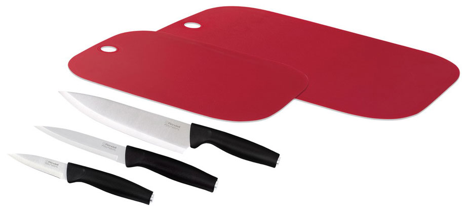 Изображение товара Набор ножей и 2 разделочные доски Rondell Trumpf RD-1357