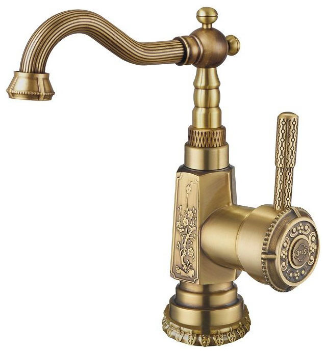 Изображение товара Смеситель для ванной Zorg A 310U-BR из латуни с античной бронзой винтажный дизайн