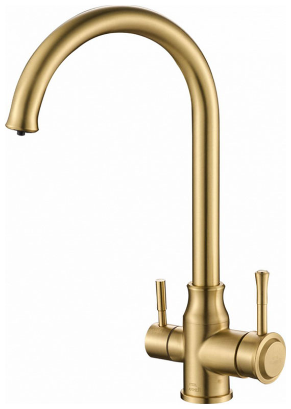 Изображение товара Кухонный смеситель Zorg SH 763 INOX BRONZE PVD с комбинированной подачей воды