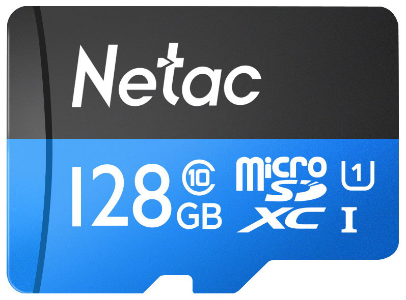 Карта памяти Netac P500 Standard 128ГБ microSDXC U1 up to 80MB/s NT02P500STN-128G-S