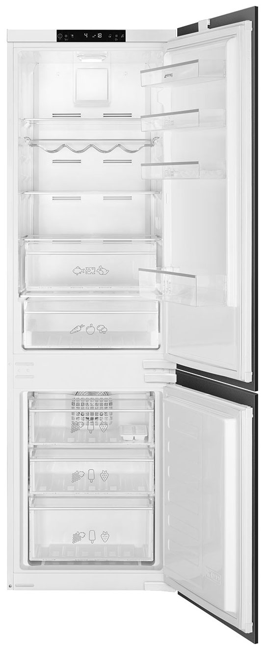 Встраиваемый двухкамерный холодильник Smeg C8175TNE встраиваемый двухкамерный холодильник ascoli adrf310webi