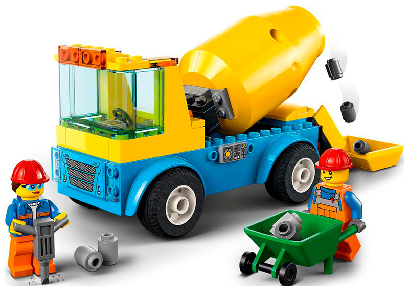 Конструктор LEGO Lego City Great Vehicles Бетономешалка 60325 lego city бетономешалка 85 дет 60325