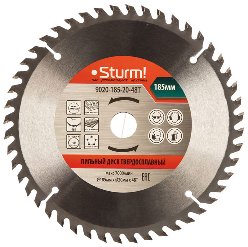 Пильный диск Sturm 9020-185-20-48T