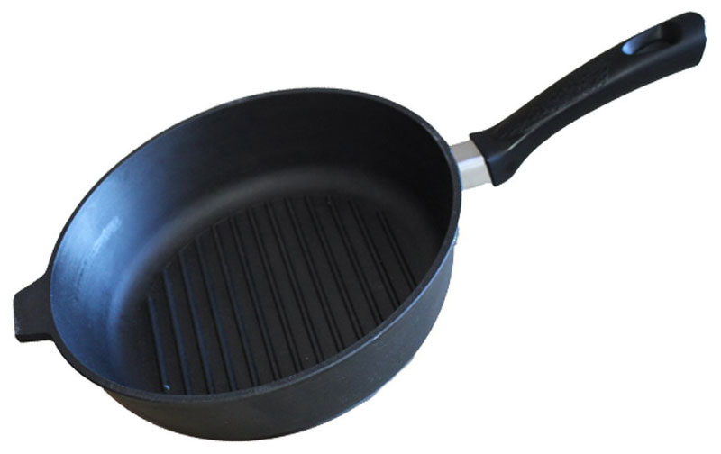 Изображение товара Сковорода Камская посуда г8060 гриль чугунная 280х60