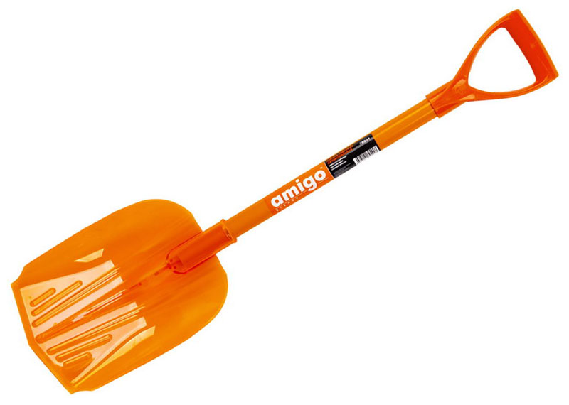 Изображение товара Автомобильная лопата Amigo 78004 поликарбонат алюминий без телескопа