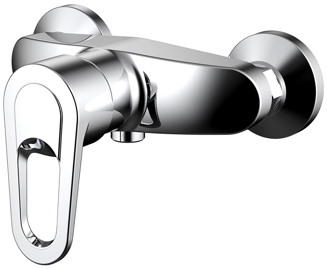 Изображение товара Смеситель для душа Bravat Loop FF9124182CP-01-RUS хром настенный керамический картридж