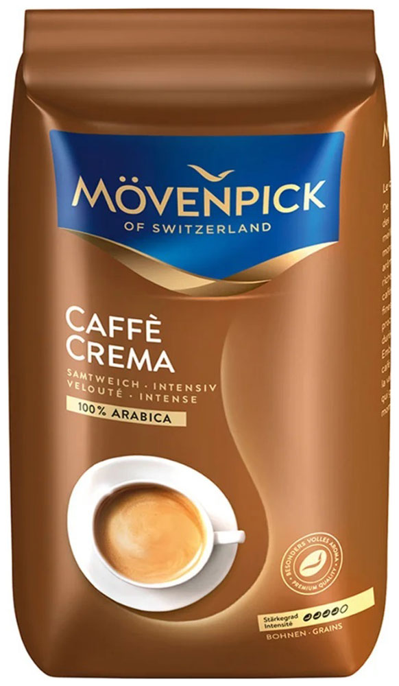 Кофе в зернах Movenpick Caff Crema 500 г кофе movenpick кофе der milde молотый 500 г