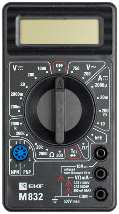 Изображение товара Цифровой мультиметр EKF M838 Master для электроники и электроотделки