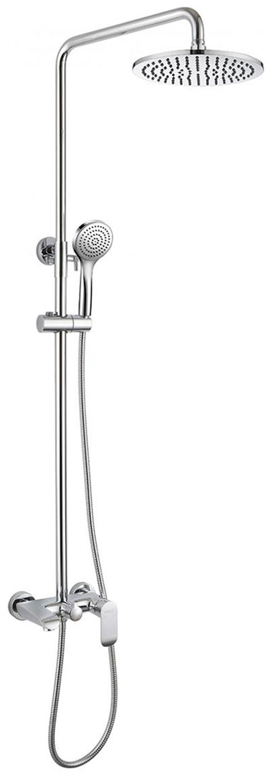 Изображение товара Душевая стойка Bravat Pure F6335369CP-A-RUS хром с верхним и ручным душем