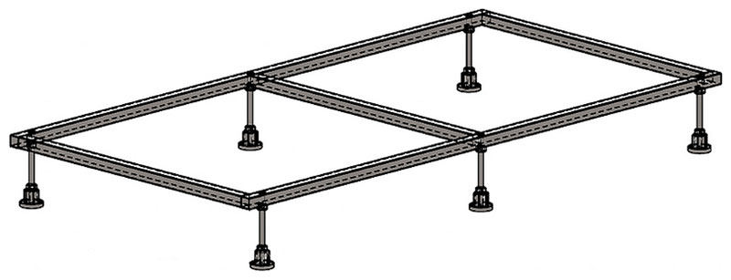 Изображение товара Каркас для поддона Aquanet 138х70 нержавеющая сталь (00267179)