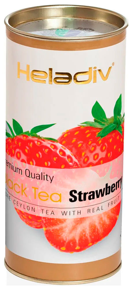 Изображение товара Чай черный листовой Heladiv HD STRAWBERRY 100 г Round P. T.