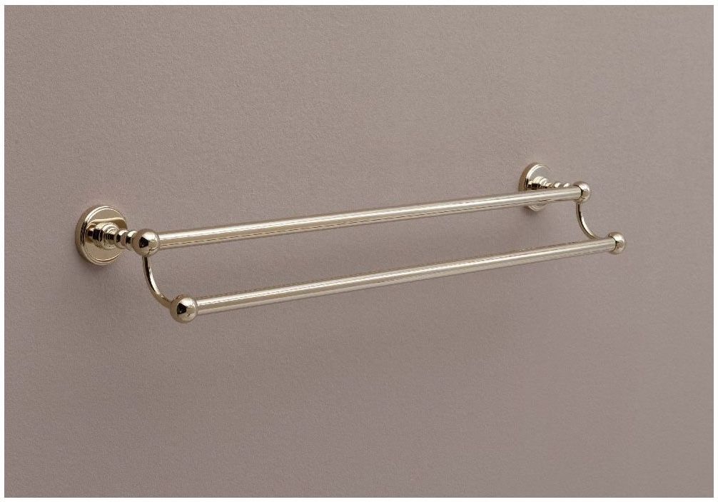 Изображение товара Держатель полотенца Aquanet 4624D, золото (60 см, двухрядный) золото