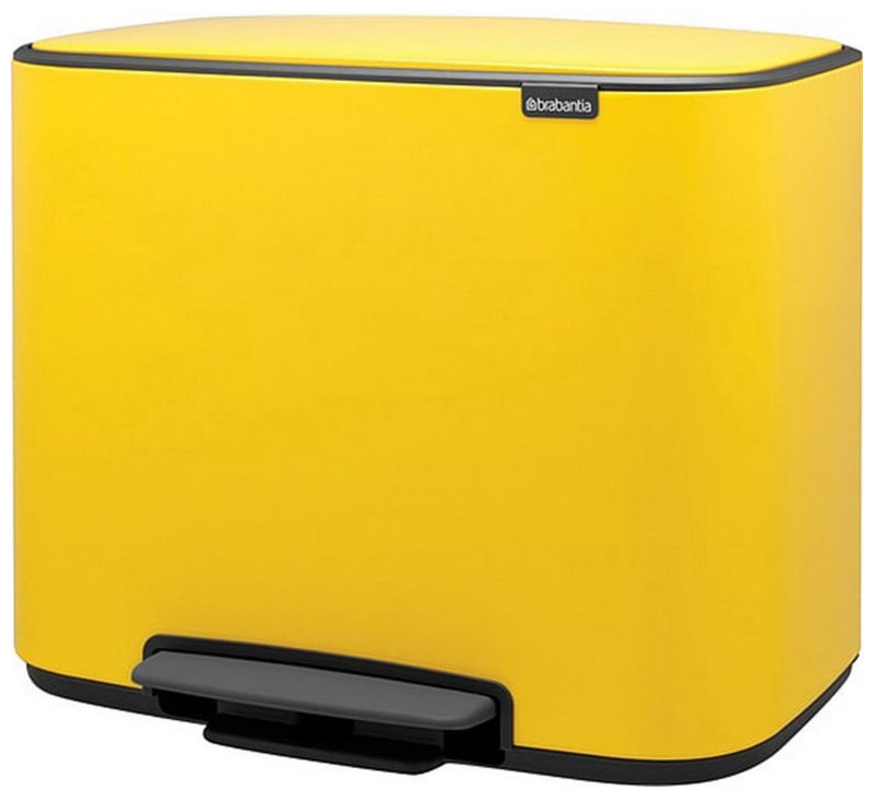 Изображение товара Бак для мусора Brabantia Bo с педалью 36л желтая маргаритка