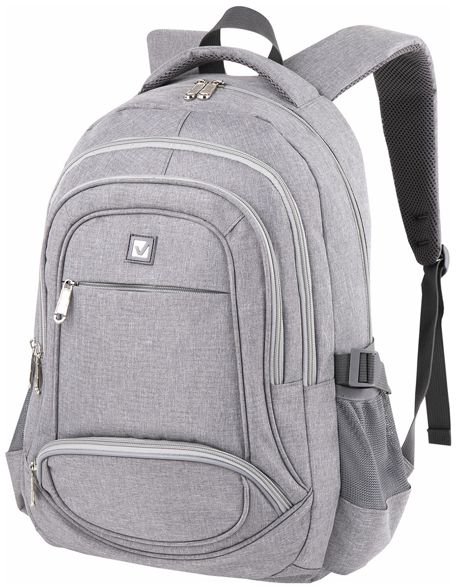 Изображение товара Рюкзак Brauberg универсальный, 3 отделения, светло-серый, 46х31х18 см, 270762