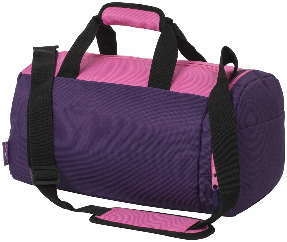 Изображение товара Спортивная сумка Юнландия с отделением для обуви 40x22x20 см фиолетовая розовая