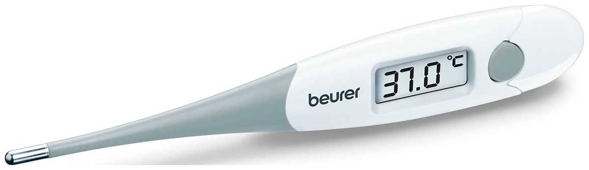 Термометр электронный Beurer FT15/1 белый термометр электронный beurer by11 frog желтый