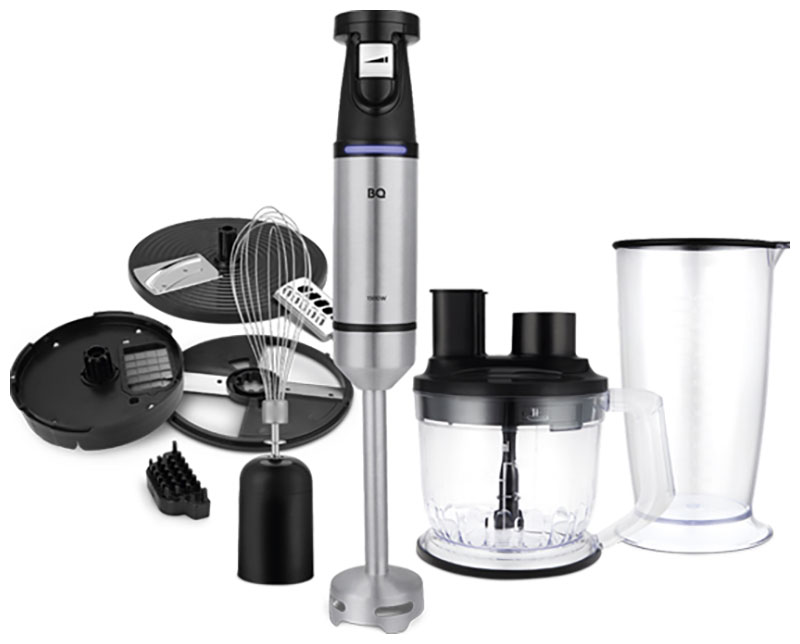 

Погружной блендер BQ HB1231SS Черный-Стальной, Черный/серебристый