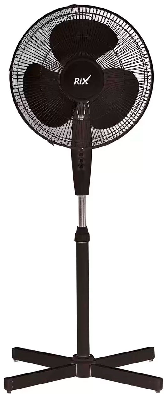 Изображение товара Напольный вентилятор RIX RSF-3000B 12 дюймов 3 скорости бесшумный черный