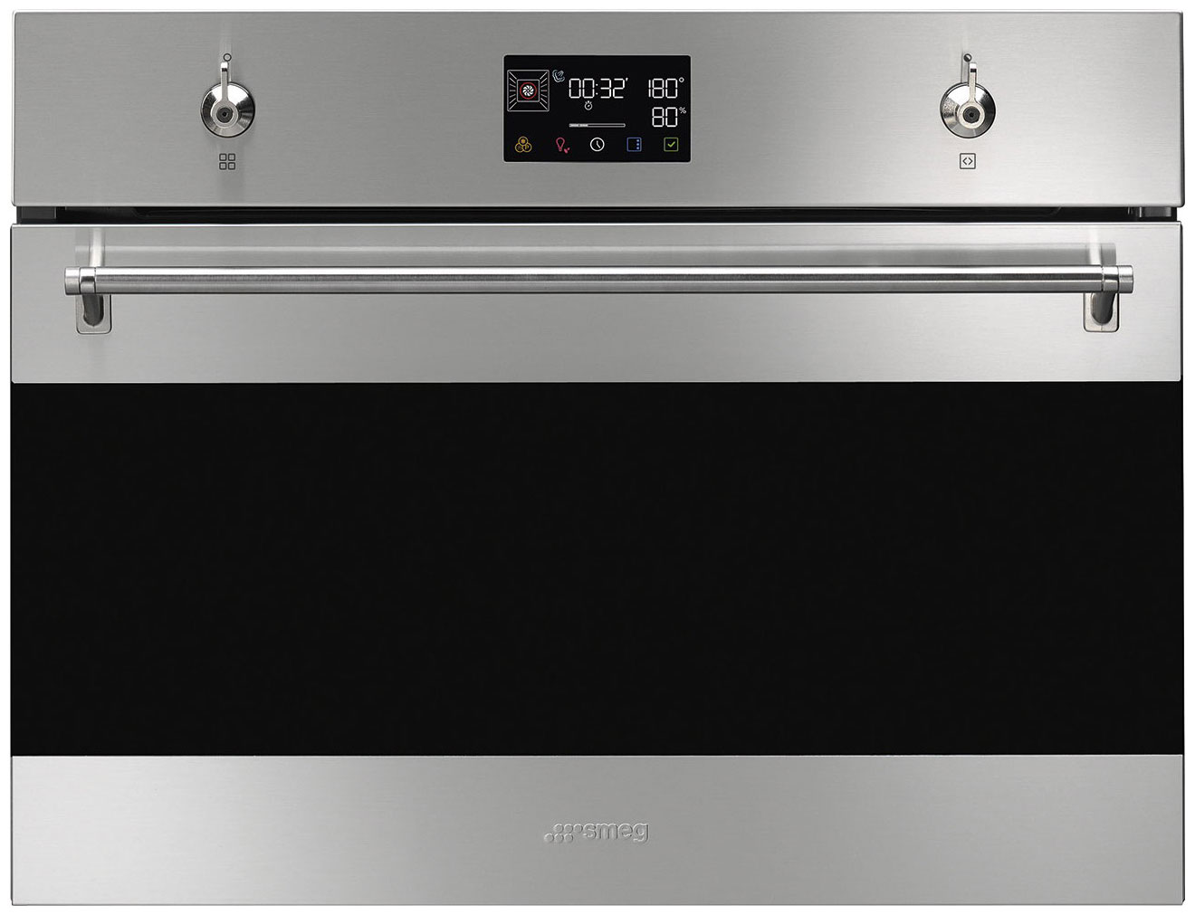 Изображение товара Электрический духовой шкаф Smeg SO4302S3X с паровой очисткой 41 л нержавеющая сталь